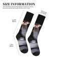 thumbnail image 5 of Bixox Black Cobra Snake Print Compression Socks,Compression Socks Women & Men Circulation for Medical,Running,Athletic, 5 of 7