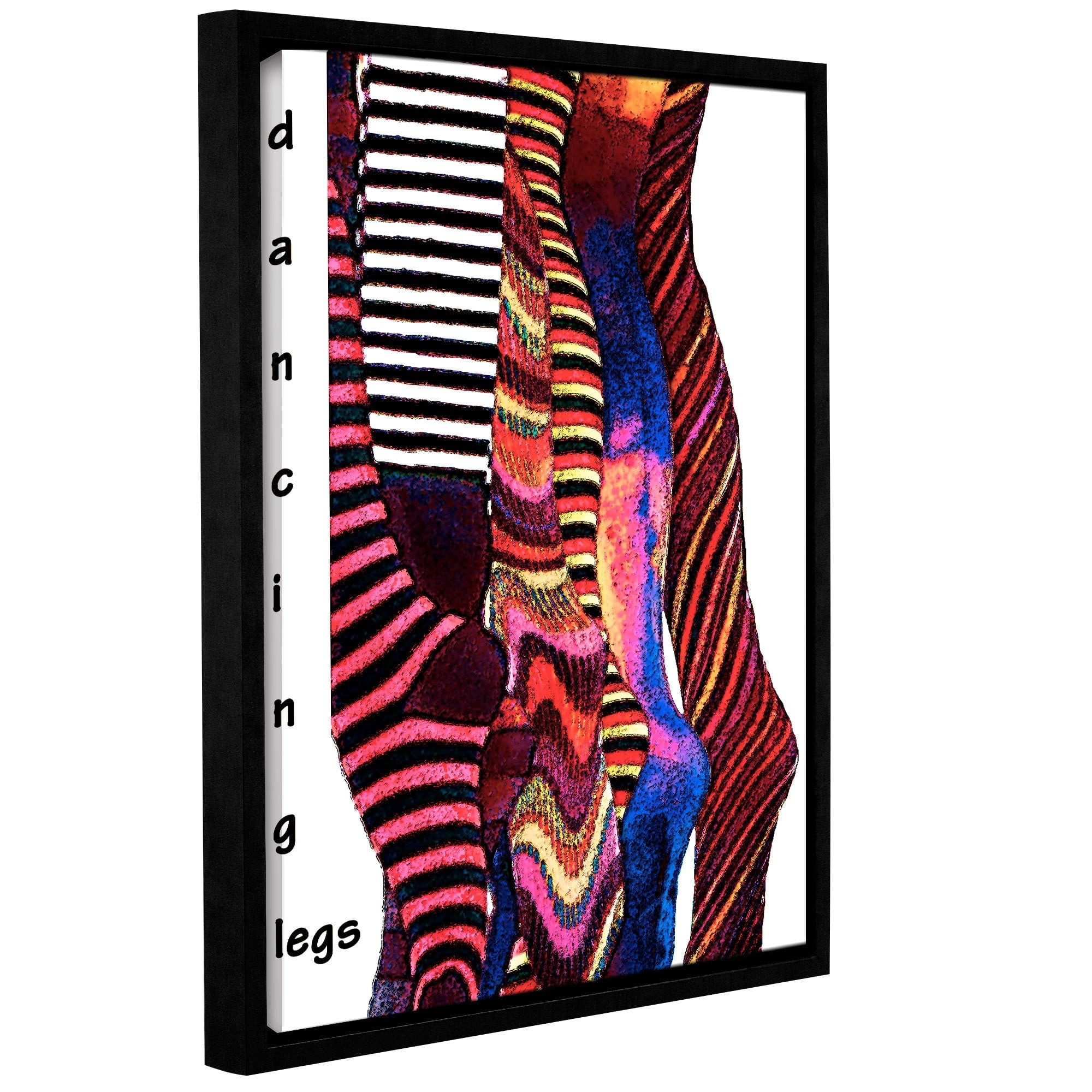 ArtWall Linda Parker "Dancing Legs" Gallery-wrapped Floater-framed Canvas
