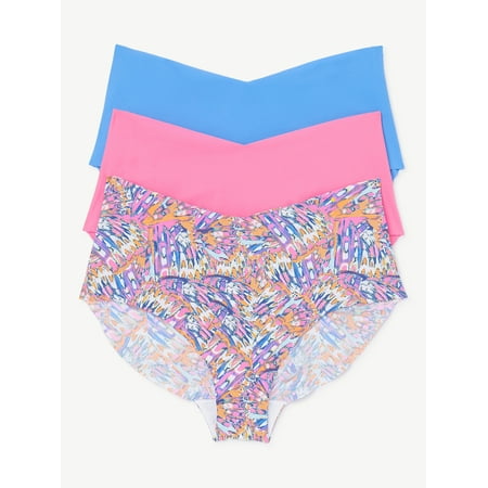

Joyspun Women s No Show Brief Panties 3-Pack Sizes XS to 3XL