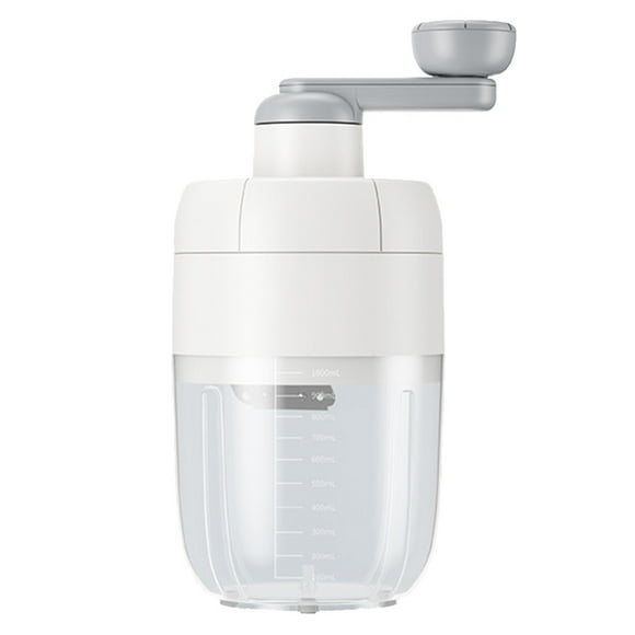 Chendee Home Manual Ice Crusher Slush Machine With Stainless Steel Blade Slushie Machine,White