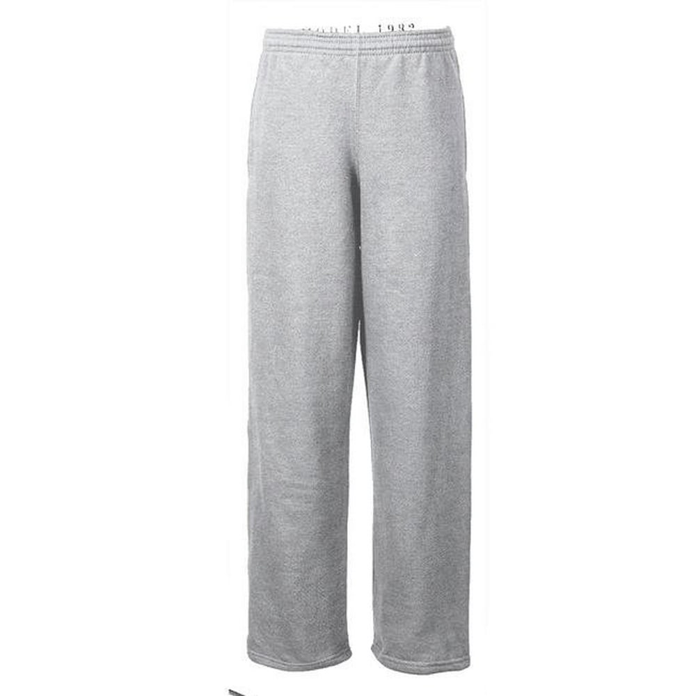 Soffe - soffe big boys' open bottom heavy weight pocket sweatpant, ash, large - Walmart.com
