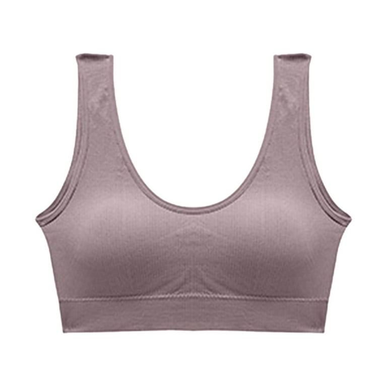 CAICJ98 Lingerie for Women Sports Bra for Women, Flow Y Back Strappy Sports  Bras M Support Yoga Gym Top with Removable Pad Grey,XXL