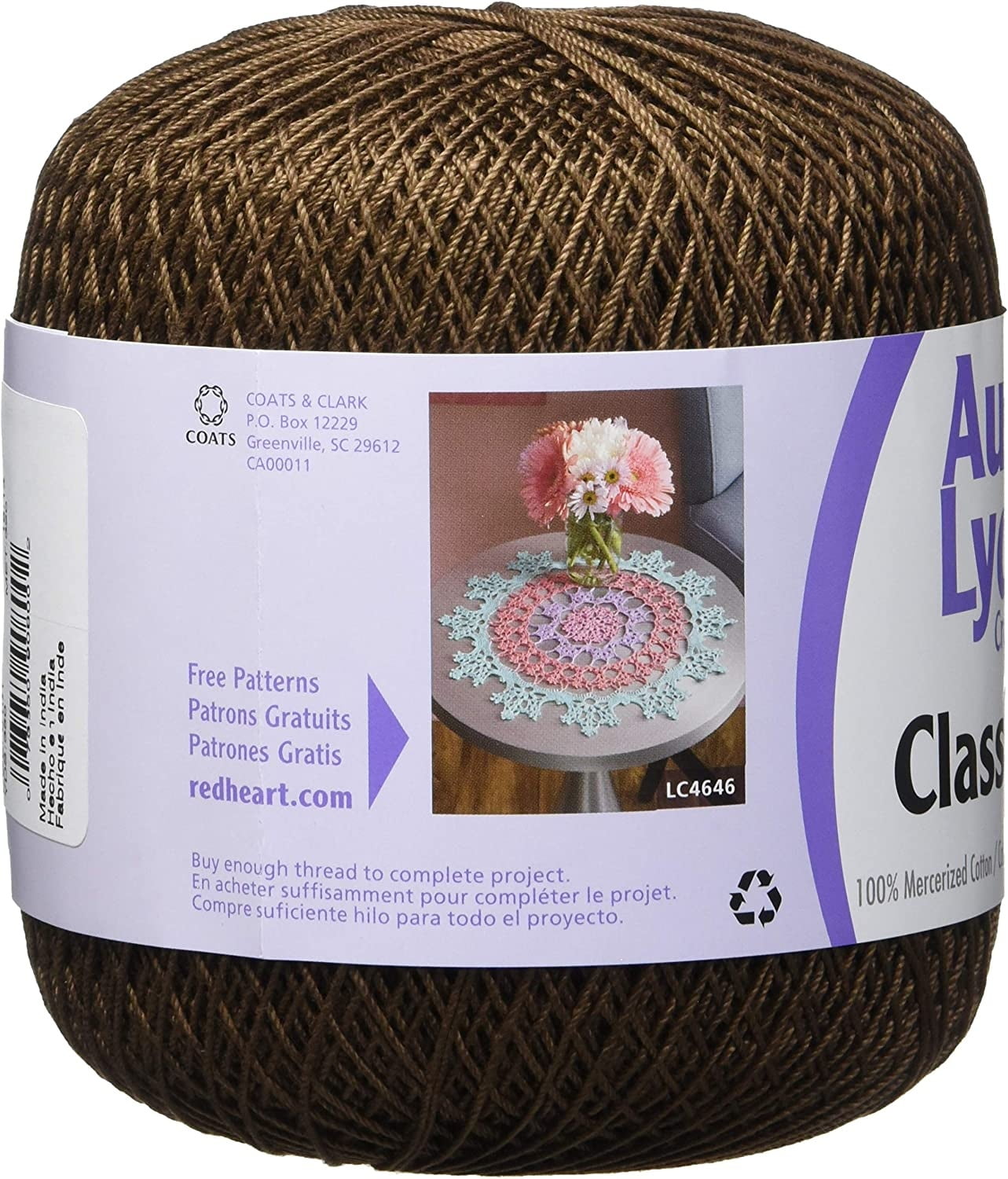 Aunt Lydia's Classic Crochet Thread Size 10 Jumbo: Natural - 073650902604