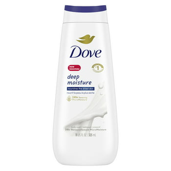 Dove Deep Moisture Liquid Body Wash Nourishes the Driest Skin, 11 oz