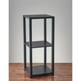 thumbnail image 6 of Home Square 2 Shelves Wood Tall End Table in Black Finish - Set of 2, 6 of 6