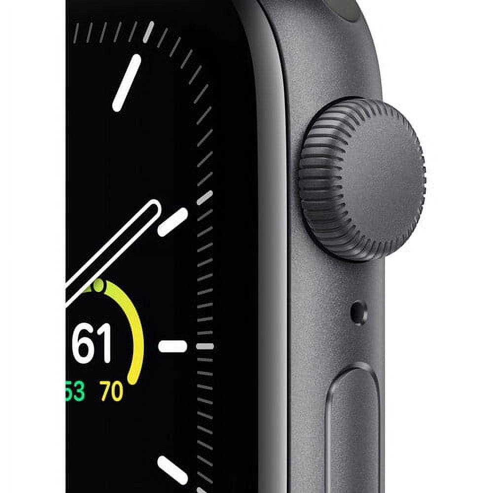 Restored Apple Watch SE 40mm Aluminum - Black Sport Band MYDP2LL/A - Space Gray (Refurbished)