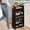 Black, variant on Slim Rolling Storage Cart 4-Tier Kitchen Cart with Wheels, Laundry Room Storage with Handle Slide Out Utility Cart Shelving Unit Organizer Trolley for Narrow Places Bathroom Small Corner, Black