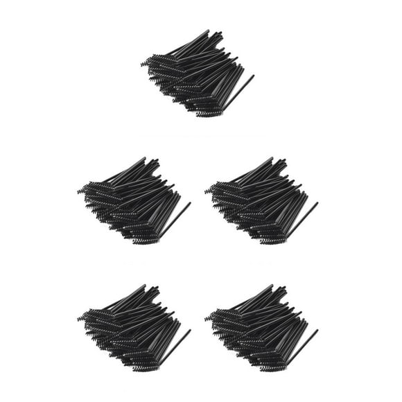 Minnieouse 50 piezas de cepillo de pestañas Spoolie, herramienta de elevación de varita, rizadores permanentes, peine de limpieza, cepillos Type5 NO5