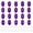 Purple, variant on 20PCS Number Tags 1-20, Number Key Tags Aluminum Numbered Keychain Metal Oval with Key Rings for Organizer Field Sales Hangers Clothes Labels ID, Sky Blue