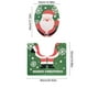thumbnail image 3 of Tapetes de poliéster para decoración navideña, tapetes navideños para baño, juego de dos piezas, imitación cachemira, lavables, resistentes al desgaste, aptos para fiestas, decoración de baño, Hallowe, 3 of 6