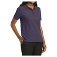 thumbnail image 4 of Mafoose Women's Comfortable Silk Touch Polo Golf Shirt Short Sleeve Eggplant L, 4 of 7