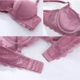 thumbnail image 5 of CLOISE Bralettes for Women Working out Underwire Push up Stretch Cami Bras with Adjustable Straps Large Bust Bras with Support and Lift Lace Bras Everyday Bras Sleep Bras Pink 38/85, 5 of 5