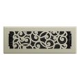 thumbnail image 1 of Imperial 3" x 10" Satin Nickel Steel Floor Register, Wonderland, 1-pk, 1 of 6
