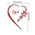 thumbnail image 2 of ABODELINE Heart Shape Mirror Wall Sticker, Self-Adhesive Love Heart Acrylic Mirror Wall Stickers Art Mural, DIY Walls Art Home Decor Heart Mirror Wall Decals for Living Room Bedroom Bathroom Office, 2 of 5