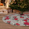 thumbnail image 6 of Sikiie Rose Flowers 30-48 inches {designName} Print Christmas Tree Skirt Snowman Xmas Tree Skirt with Edge Christmas Decorations for Holiday Party48", 6 of 7