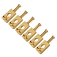 thumbnail image 1 of 6 uds. De sillines de cuerda de puente de guitarra de latón Vintage, accesorios para guitarras eléctricas, 1 of 7