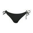 thumbnail image 6 of kamemir Women's Tie Side Bikini Bottoms Mid Rise String Bathing Suits Bottom(Black,XXL), 6 of 6
