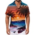 thumbnail image 4 of Awdenio Tshirts Shirts for Men Hawaiian Shirt Short Sleeves Tropical Printed Casual Button Down Summer Beach Floral Shirts, 4 of 6