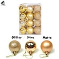 thumbnail image 3 of PULLIMORE 24 Pcs Mini Christmas Ball Ornaments Baubles Xmas Tree Hanging Decorations (Gold, 3cm), 3 of 8