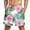 #002-Pink, variant on Xyxonk Mens Swim Trunks 9" Inseam Quick Dry Big & Tall Swimming Shorts Beach Print Stretch Bathing Suits with Pockets Blue M
