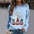 thumbnail image 2 of Wxolcjlv Womens Christmas Print Sweatshirt Crew Neck Cut Winter Streetwear Sweatshirts, 2 of 6