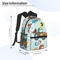 thumbnail image 3 of Goofa Cartoon Car Racing Print Casual Backpack for Women Men,Waterproof High School Bookbag,Lightweight Travel Daypack,Classic College Backpack,Laptob Backpack, 3 of 6