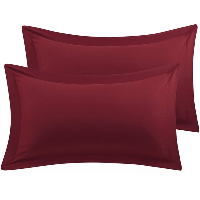 Unique Bargains Pillowcases Soft 1800 Microfiber Pillow Shams No Zipper 2pcs