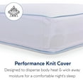 thumbnail image 5 of Modern Sleep Cool Sleep Ventilated Plush Gel Memory Foam Gusseted Bed Pillow, Queen, 5 of 11