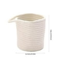thumbnail image 2 of Yonrjhukm Hanging Basket for Kitchen Storage, Woven Rope Cosmetic Box, Entrance Snack Organizer, Wall-Mounted Home Decor, Soft and Odorless Natural Storage Solution, 2 of 7