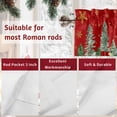 thumbnail image 7 of Valances for Windows Christmas Tree Rod Pocket Cafe Window Treatments Valance Curtains for Kitchen Bathroom Laundry Basement Windows 60"x18", 7 of 7