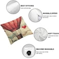 thumbnail image 4 of SHANXI Heart Love Pillow Case Truck Bicycle Throw Decorative 12x12in, 4 of 5