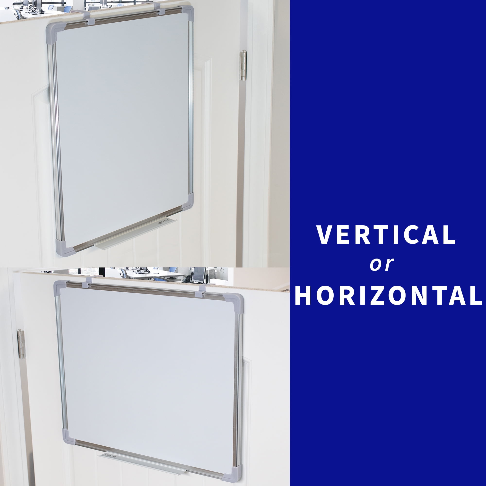 VIVO Hanging Dry Erase Board, 24" x 20" Hook-on Door, Cubicle Whiteboard