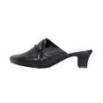 thumbnail image 2 of PEERAGE Claudia (LC9039) Women Wide Width Casual Dress Mule BLACK 5, 2 of 6