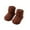 Brown, variant on lnmuld Cotton Socks Non Socks for and Toddlers with Dotted Grip Sole Design Soft Breathable Everyday Wear Comfortable Baby Footwear Size:0-1 Years