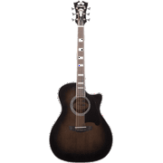 D'Angelico Premier Gramercy Acoustic-Electric Guitar - Grey Black