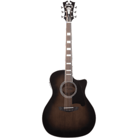 D'Angelico Premier Gramercy Acoustic-Electric Guitar - Grey Black