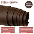thumbnail image 2 of ELW Tooling Leather 5-6 oz 2-2.4mm Pre-Cut Size 6"x6"- Sable Brown Cowhide Full Grain Leathercraft for Holsters, Knife Sheaths, Coasters, Emboss, Stamp, Earrings, 2 of 9