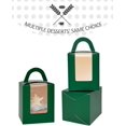 thumbnail image 2 of qiqee Halloween Individual Cuake Boxes Cuake Holders Disposable 60count Single Cuake Boxes with Window 3.7&#34; 3.7&#34;*4.5&#34; Cuake Containers For Halloween, 2 of 6