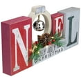 thumbnail image 2 of Northlight LED Lighted "Noel Holly Jolly Christmas" Holiday Sign with Jingle Bell - 13", 2 of 5