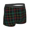 thumbnail image 3 of Junzan Buffalo Plaid Dark Green Mens Underwear Boxer Briefs For Men’s - Large, 3 of 9