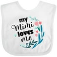 thumbnail image 3 of Inktastic My Mimi Loves Me Girl Girls Baby Bib, 3 of 4
