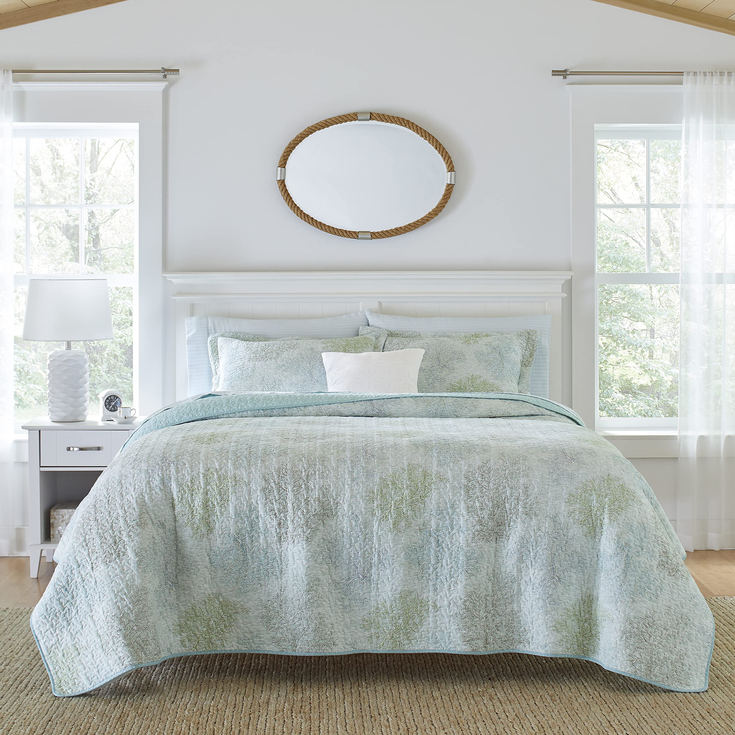 Chemin De Table Laura Ashley - Auvent Rayé Gris Pâle - Neuf Avec étiquettes