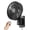 Black Frame/Black Blade, variant on 8.5-Inch Quiet Wall-Mounted Oscillation Fan with Remote & Timer, 4-Speed Adjustable for Small Bathrooms, Indoor Bedroom Cooling for RV, Adjustable Tilt, 5.92 ft Cord, Garage Cooling Fan for Home