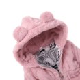 thumbnail image 5 of BULLPIANO Toddler Girls Winter Fleece Coats Jacket Kids Thicken Hooded Faux Jacket Baby Warm Outwear, 5 of 8