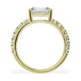 thumbnail image 3 of Unique Moments 2 ct Lab Grown Radiant Cut Diamond Engagement Solitaire Ring 10K Yellow Gold, 3 of 5
