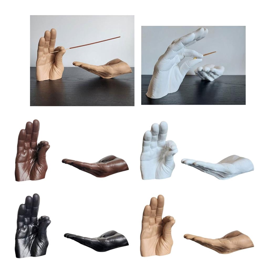 Serenes Meditations Hand Incenses Stick Holder with Ashes Catchers Incenses Stick Burners for Relaxation Home Decoration