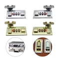 thumbnail image 3 of stanreset 2x AssortedColor Sturdy And Durable Hasp Latch For Tool Box And Suitcase Hasp With Combination Lock golden 65*33mm, 3 of 6