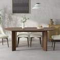 thumbnail image 3 of George 67"x33.5" Soild Wood Dining Table Oval Kitchen Table, Walnut, 3 of 7