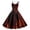 Brown, variant on Women's Casual Tennis Dress for Women Halloween Fashion Dark Style Printed Camisole Dress Everyday Wear Red XXL