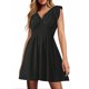 thumbnail image 1 of WILLBEST Vestidos Primavera/Verano Nuevo Vestido De Playa Plisado Con Cuello En V Y Mangas Cortas, 1 of 3
